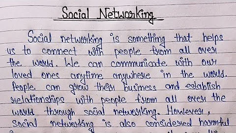 Write an essay on "Social Networking"||Essay on Social Networking||Social Networking||Essay - DayDayNews