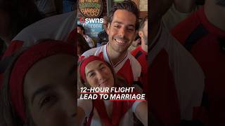 Woman fell in love and married hot British guy she sat next to on 12-hour flight SWNS