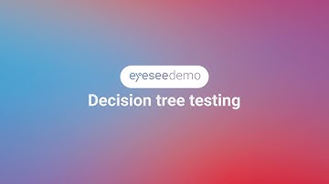 EyeSee demo: Decision tree testing