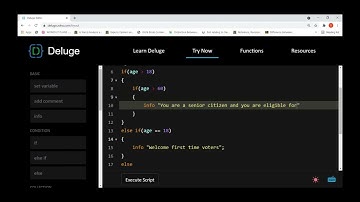 Deluge else if statement