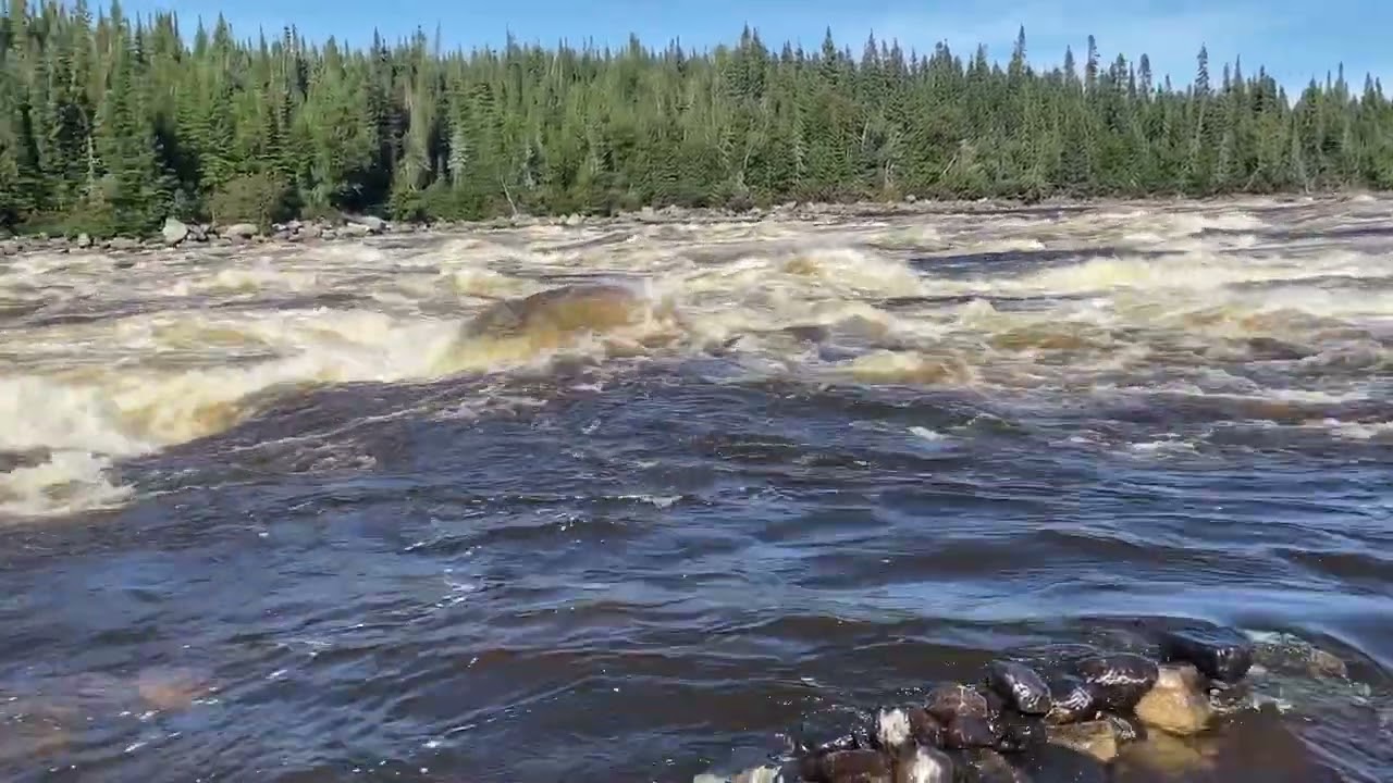 Rupert River, First Nation Cree sacred ground, James Bay, Quebec August 2022