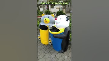 Thùng rác hình thú composite #thungrac #banhanghieuqua,#thungraccomposite, #thungrachinhthu
