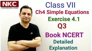 Class 7 Ch4 Ex. 4.1 Q3 | NCERT Book | Simple Equations | Solving Equation by Trial and Error Method