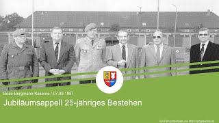 PzArtBtl 165 - Jubiläumsappell 25-jähriges Bestehen (07.09.1987)