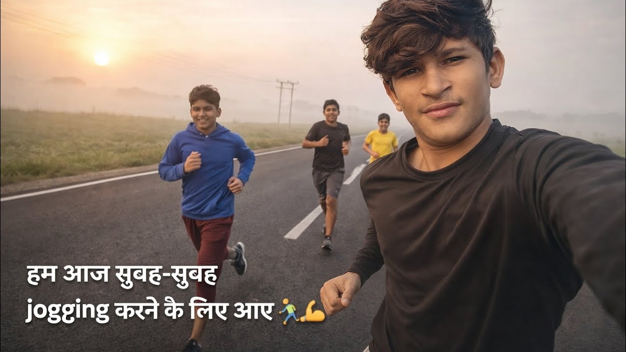 हम आज सुबह _सुबह jogging करने के लिए आए