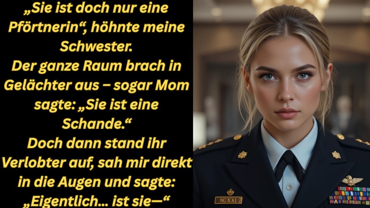 Alle lachten über mich auf der Hochzeit meiner Schwester bis der Bräutigam aufstand und 'Ma’am sagte