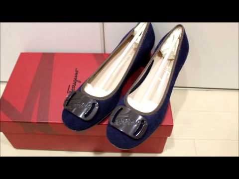 熊本市でフェラガモの靴 レディース パンプスを買取 - YouTube