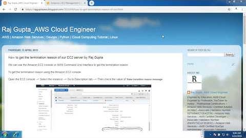 How to get the termination reason of our EC2 server | AWS in English | Raj Gupta