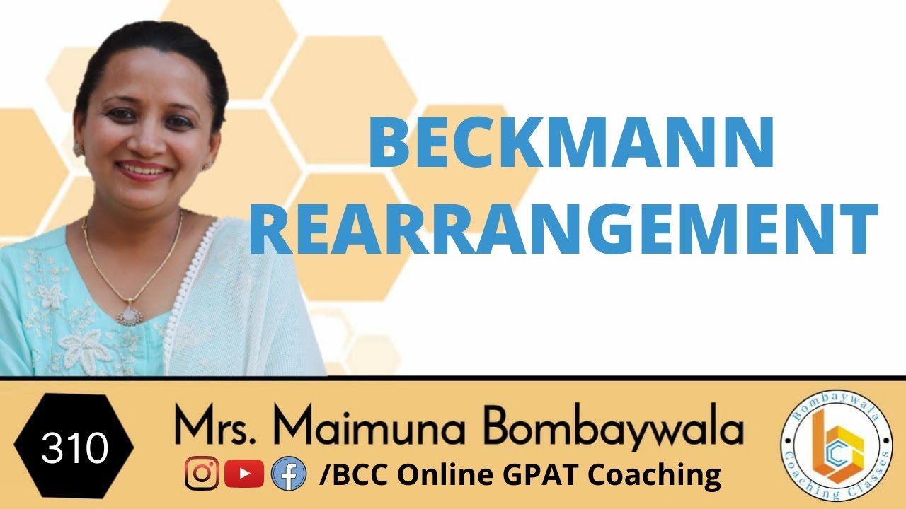beckmann rearrangement |stereospecific rearrangement reaction | ketoximes to N alkyl amide