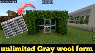 unlimited Gray wool form in Minecraft