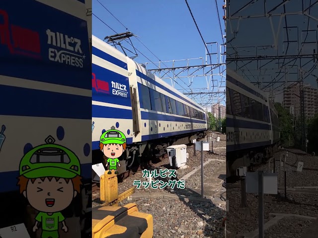 カルピス電車を見る！