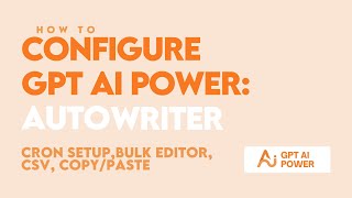 Auto Content Writer - Cron Setup