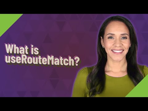What is useRouteMatch?