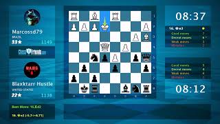 Chess Game Analysis: Marcossd79 - Blaxktarr Hustle, 0-1 (By ChessFriends.com)
