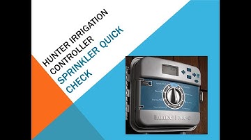 This shows you how to run a quick check on your sprinklers when you have a Hunter pro-c controller.