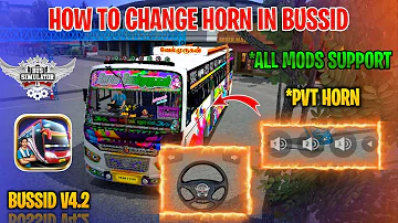 How To Change Bus Horn Mod Tamil | Bus Simulator Indonesia | For All Mods | Change Horn In Bussid