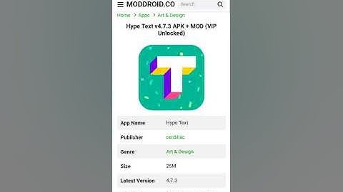 Hype TEXT VIP MOD skachat