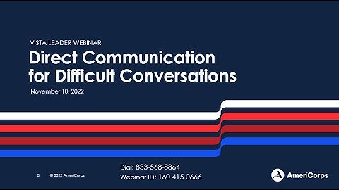 Direct Communication for Difficult Conversations (11/10/22)