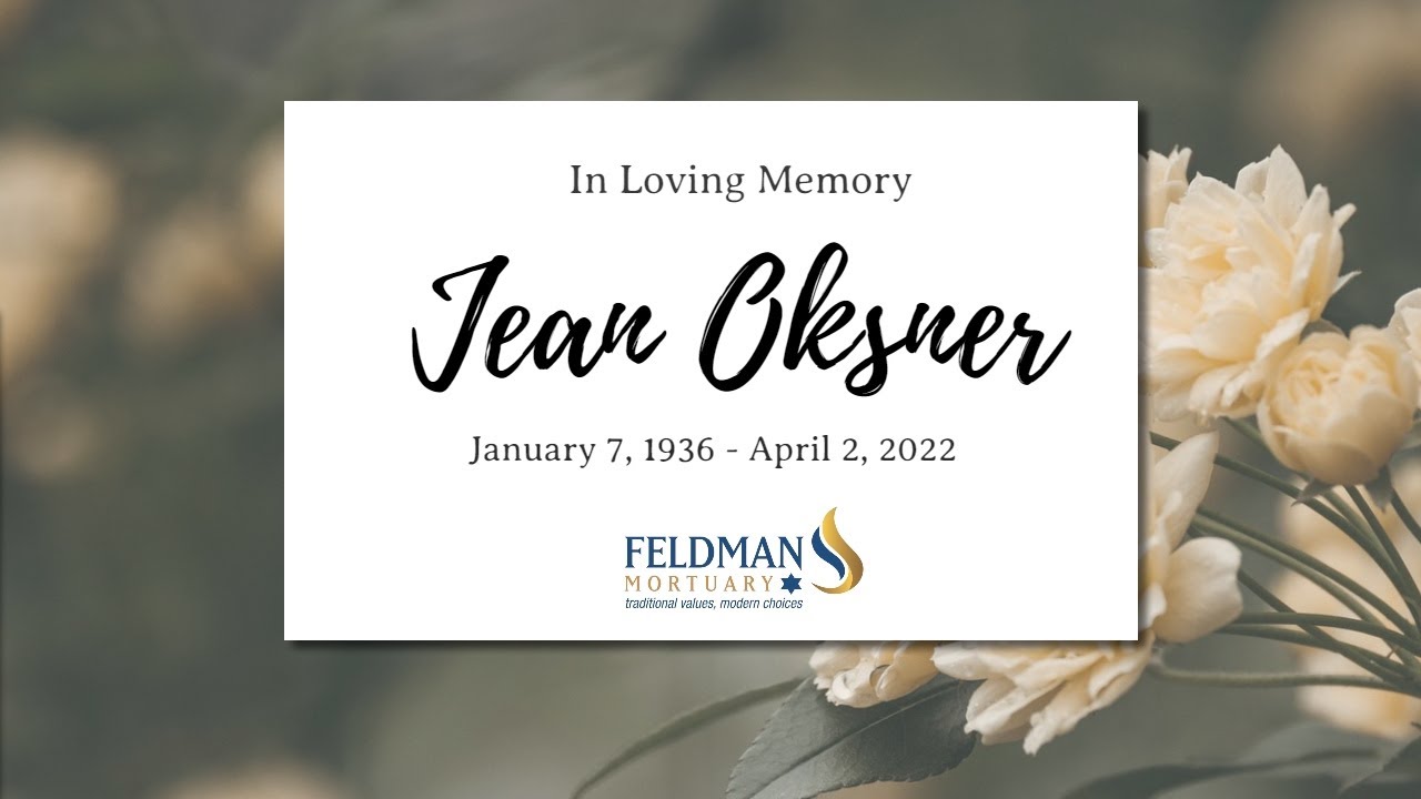 Funeral Service of Jean Oksner