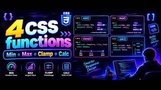 CSS Functions Explained: min(), max(), clamp() & calc() with Real Examples 🚀