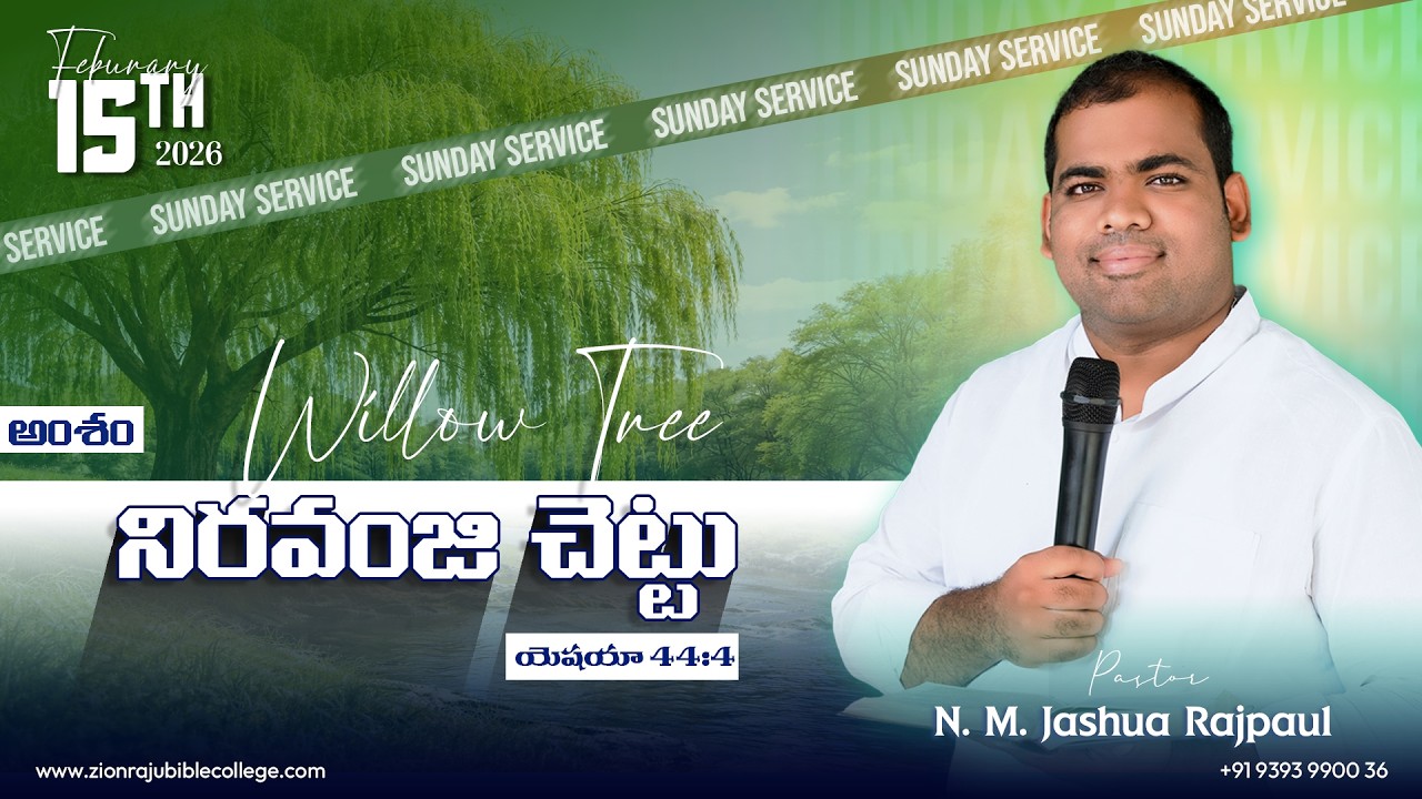 🌿బైబిల్ లో నిరవంజి చెట్టు కి ఇంత ప్రాముఖ్యత ఎందుకు? 🌿 | యెషయా 44:4 | By N.M. Jashua Rajpaul