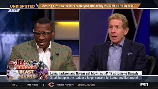 UNDISPUTED Skip Bayless reacts Bengals blowout Ravens, move into first place with 41 17 victory