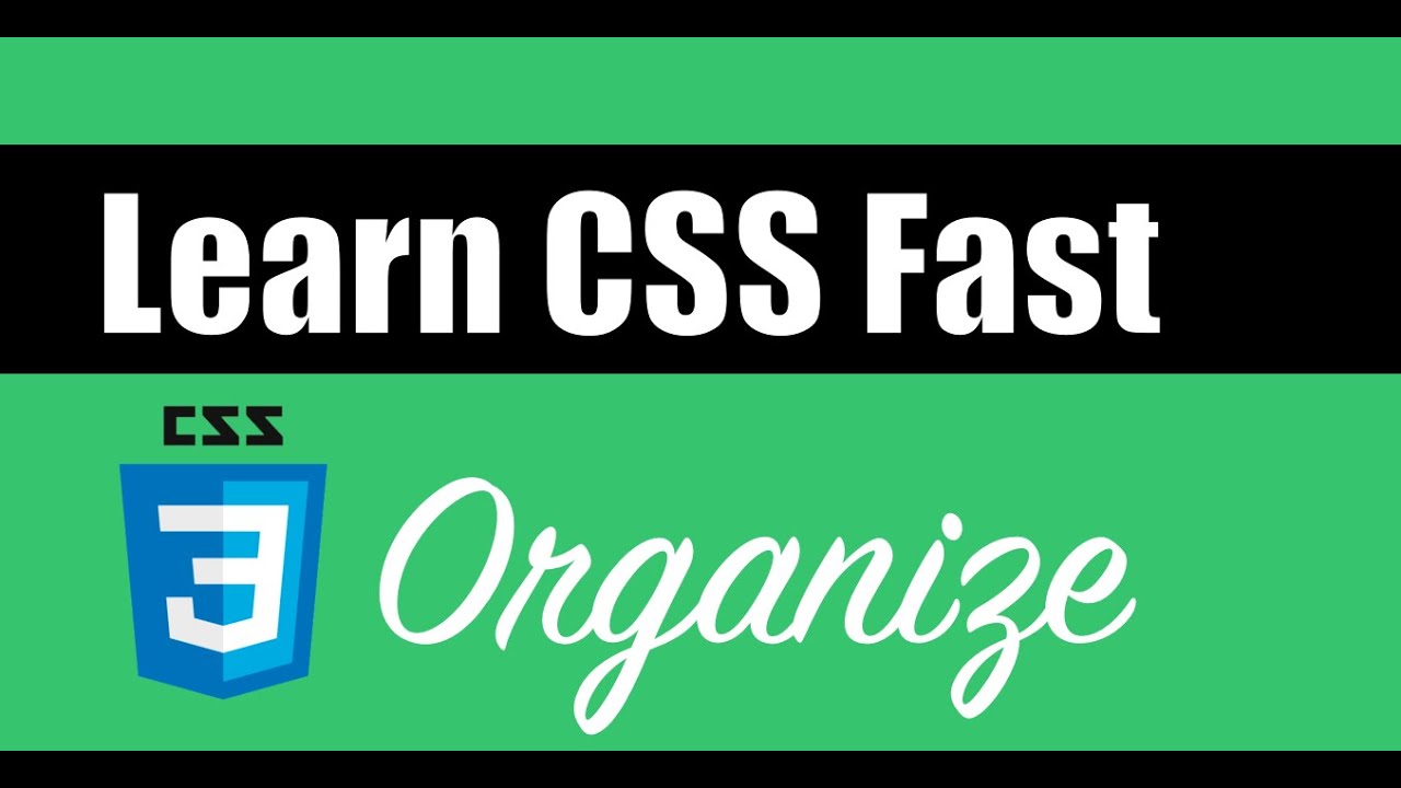How-to CSS: Organizing your code - YouTube