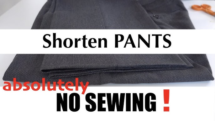 How to hem pants or shorts - No sewing machine - Sew a hem by hand - Easy  hemming tutorial 