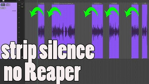 Strip silence no Reaper - Avançado #30