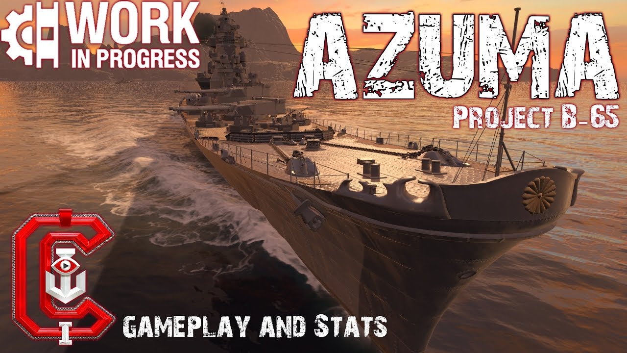Azuma New T10 Ijn Cruiser World Of Warships Youtube