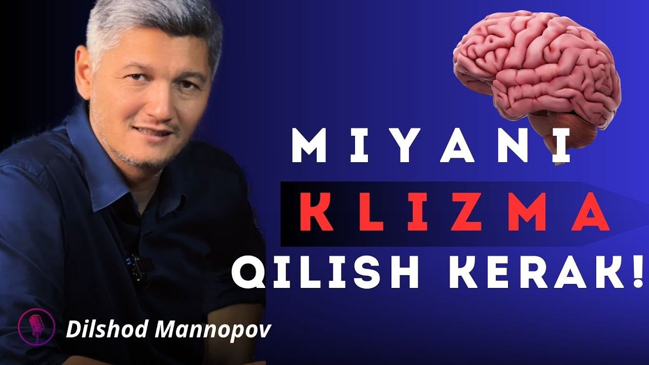 MIYANGIZNI KLIZMA QILISH KERAK. Psixolog trener Dilshod Mannopov #psixolog #soglik