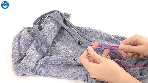 How to use a Dritz Drawstring Threader