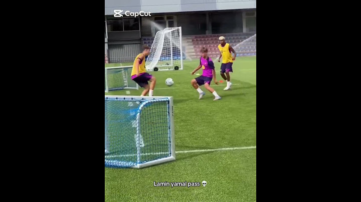 El pase de Lamine Yamal en el entrenamiento del Barça