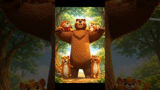 English - Big Lion vs. Tiny Squirrel: Who Wins 🦁🐿️ #unityisstrength #3danimation #junglestory