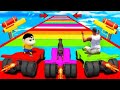 SHINCHAN AND FRANKLIN TRIED THE IMPOSSIBLE GIANT SPEED BOOSTER TRIPLE TUNNEL CHALLENGE GTA 5 GAMING 