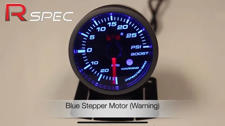 Blue Stepper Motor (Warning) Gauge