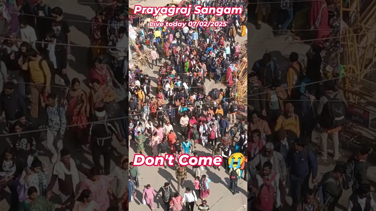Prayagraj sangam magh mela. maha kumbh 2025. Today Live 07/02/2025.