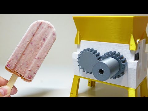 The world's hardest ice cream vs. a 3D-printed grinder - YouTube