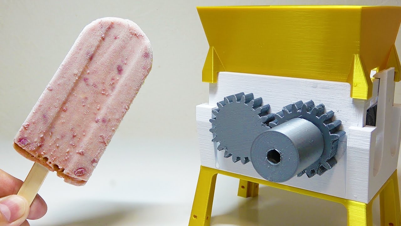 The world's hardest ice cream vs. a 3D-printed grinder - YouTube