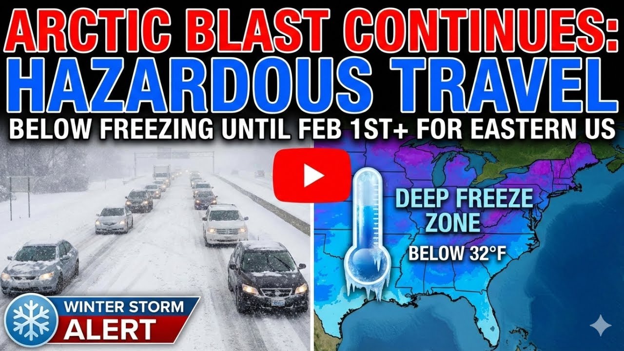 Hazardous Travels Continue With The Ongoing Arctic Blast - YouTube