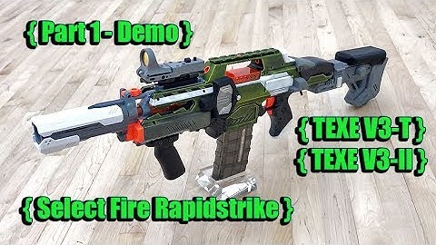 Tungsten V3 - Arduino Select Fire Rapidatrike Part 1 - Demo