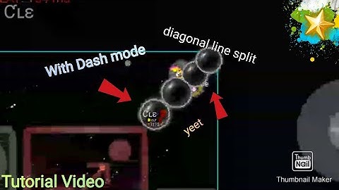 Nebulous.io - diagonal line split in DASH MODE (Tutorial) -Ƈʟɛ