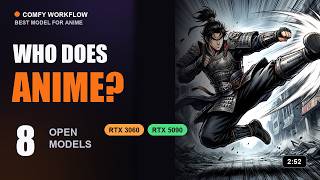 8 AI Models Draw Anime — the Generalist Beats the Specialists (RTX 3060 vs 5090)
