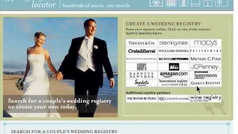 Creating an online gift registry