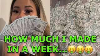 How Much I Made in a Week Pt. 2 | $1000+ Nights + Making Rent in TWO Days | Stripper Money Count