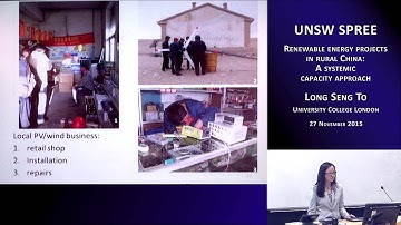 UNSW SPREE 201511-27 Long Seng To - Renewable Energy Projects in Rural China