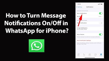 How to Turn Message Notifications On/Off in WhatsApp for iPhone?