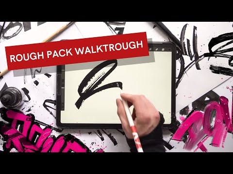 Rough Pack - Walkthrough - Texture Brushes for Procreate