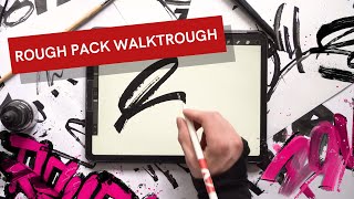 Rough Pack - Walkthrough - Texture Brushes for Procreate