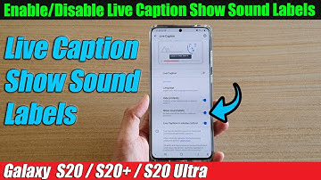 Galaxy S20/S20+: How to Enable/Disable Live Caption Show Sound Labels